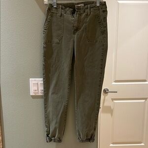 Women's Paige Army Green Cargo Pants